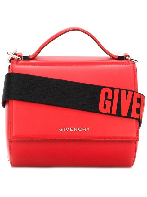 givenchy pandora box mini red|Givenchy mini Pandora bag.